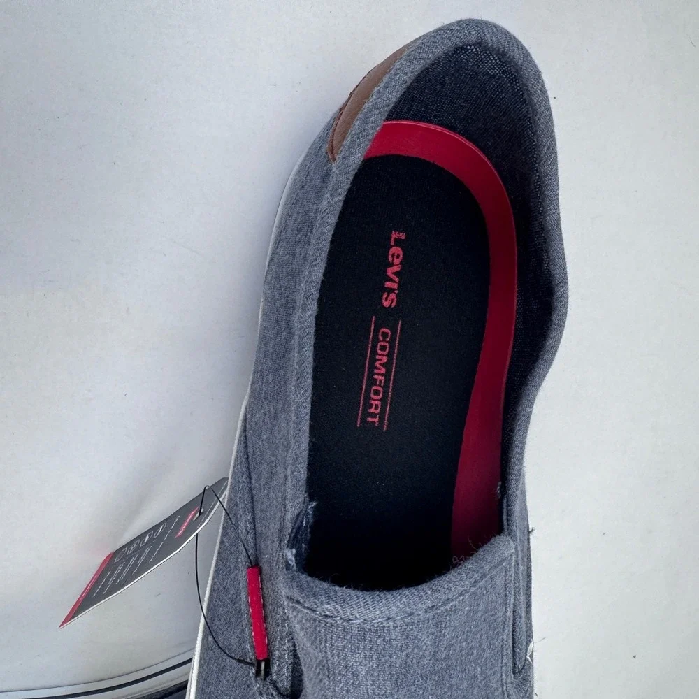 NEW Levis Seaside Denim Men's 10 Navy Slip On Loafers NO BOX